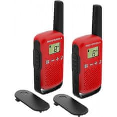 Motorola TLKR T42 walkie-talkie, rdeč