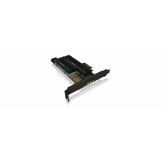 IcyBox razžiritvena kartica PCIe za 2x M.2 SSD, s hladilnikom