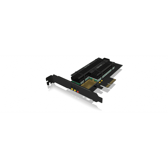 IcyBox razžiritvena kartica PCIe za 2x M.2 SSD, s hladilnikom
