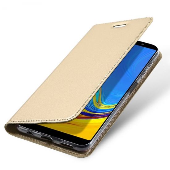 torbica za Samsung Galaxy J4 Plus J415, preklopna, zlata