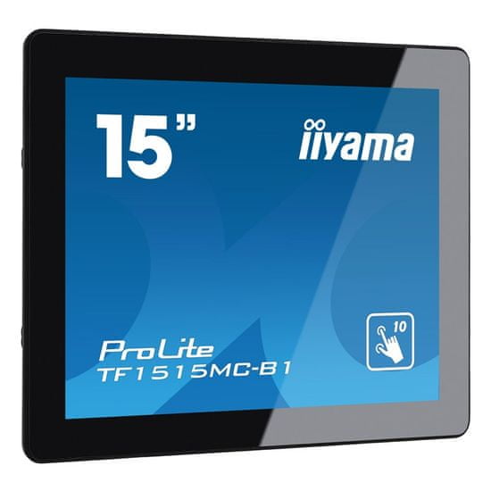 iiyama LED LCD monitor na dotik ProLite TF1515M, Open Frame, 38 cm (15"), črn