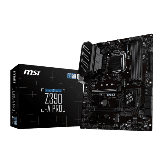 MSI osnovna plošča Z390-A PRO, DDR4, SATA3, USB3.1Gen2, DP, LGA1151 ATX