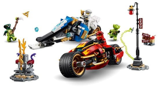 LEGO Ninjago 70667 Kaijevo rezilo in Zanejeve motorni sani