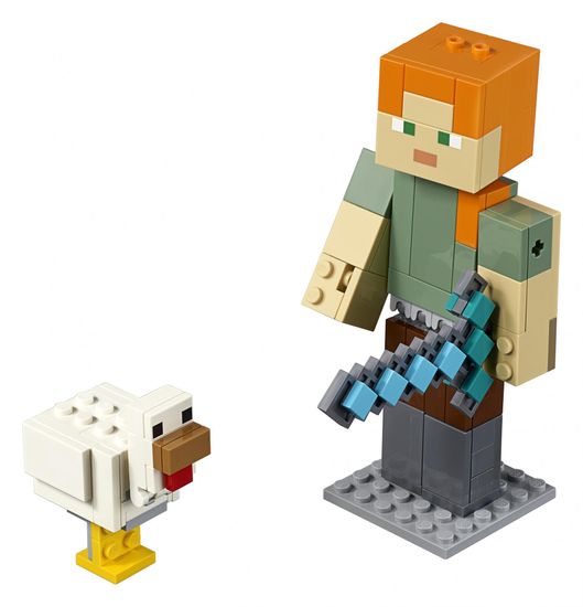 LEGO Minecraft 21149 Minecraft velika figura: Alex s piščancem