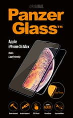 PanzerGlass zaščitno steklo za iPhone XS Max Case Friendly, črna
