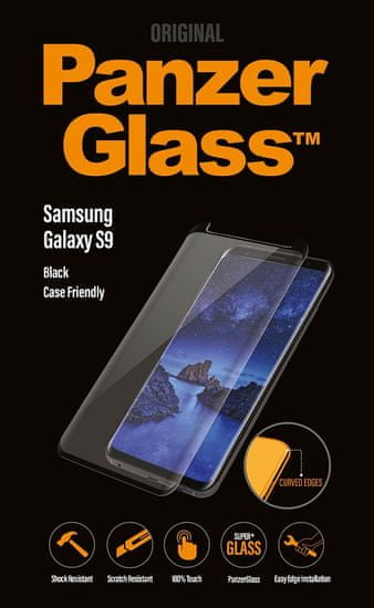 PanzerGlass zaščitno steklo za Samsung Galaxy S9, črno