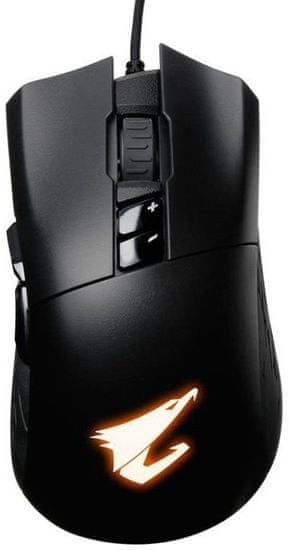 Gigabyte Aorus M3 gaming računalniška miška, 6400 DPI, črna