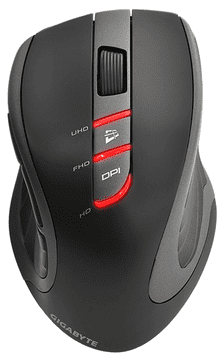 Gigabyte AIRE M60 računalniška miška, laser, črna