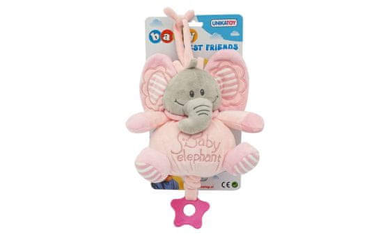 Unikatoy Ge. slon baby na poteg, roza, 25295