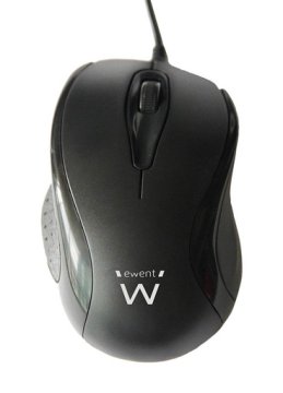 Ewent optična miška EW3152 Optical, 1000dpi, črna