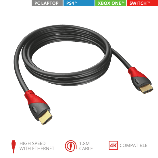 Trust kabel GXT 730 KABEL HDMI, PS 4, XBOX ONE