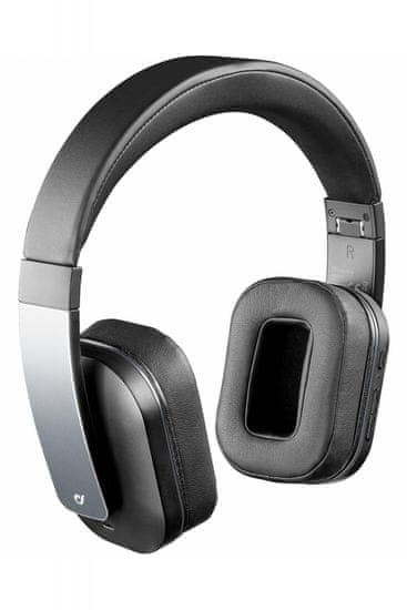 CellularLine naglavne slušalke z mikrofonom Alpha BT, črne