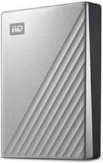 Western Digital My Passport Ultra 4TB, stříbrná (WDBFTM0040BSL-WESN)