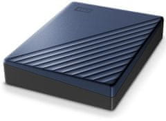 Western Digital My Passport Ultra 4TB, modrá/černá (WDBFTM0040BBL-WESN)
