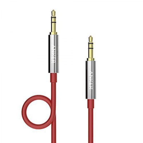 Anker audio kabel Anker Audio Cable 3.5mm, 1,2m, rdeč