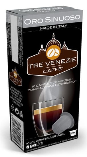 Tre Venezie Oro Sinuoso set kapsul za kavni aparat Nespresso 10 kosov