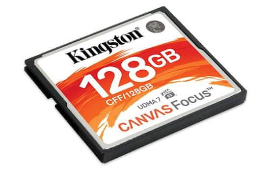 Kingston pomnilniška kartica 128GB Canvas Focus, 150/130 MB/s, UDMA7, za DSLR kamere