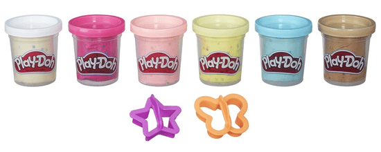 Play-Doh set s konfeti, 6 kosov