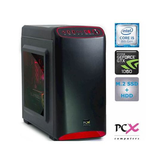 PCX namizni računalnik EXACT GAMER S3 i5-8400/8GB/SSD 250GB + 2TB HDD/GTX1060/FreeDOS (PCX EXACT GAMER S3)