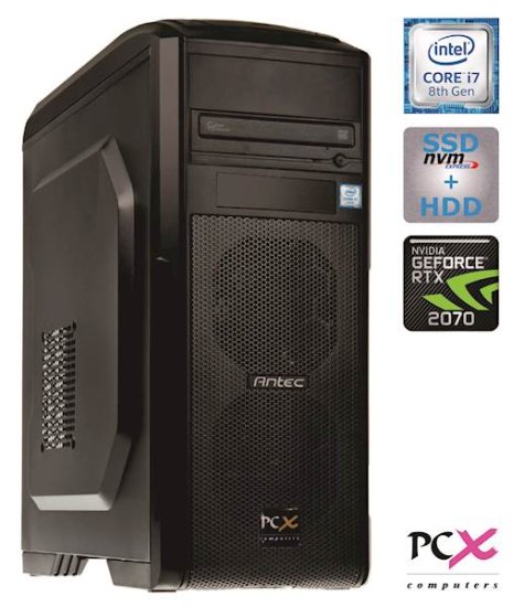 PCX EXTIAN G6874 i7-8700K/16GB/SSD 256GB + 2TB HDD/RTX 2070/FreeDOS (PCX EXTIAN G6874)