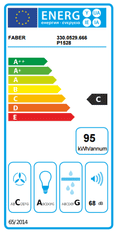 Faber kuhinjska napa Tweet EV8 LED BK A55