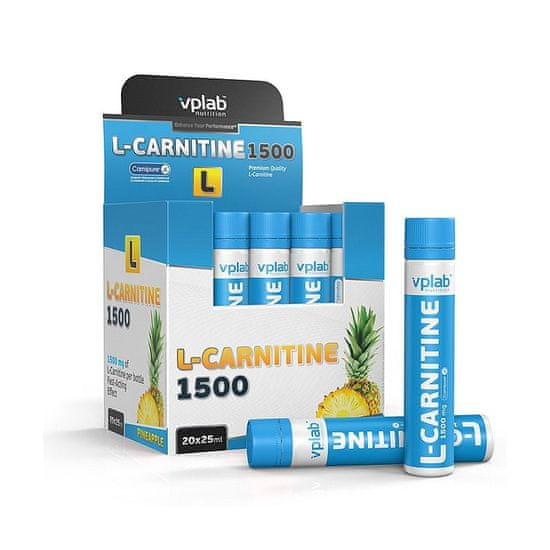 VPLAB L-Carnitine shots, 1500 mg, 20x25ml, ananas