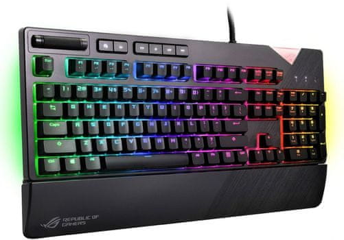 gaming tipkovnica ROG Strix Flare, MX Brown, RGB, SLO