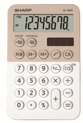 Žepni kalkulator Sharp EL760RBLA (SH-EL760RBLA) majhen lahkoten in kompakten