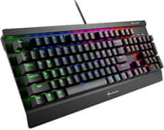 Sharkoon mehanska gaming tipkovnica Skiller Mech SGK3, Kailh Red, US - SLO - rabljeno