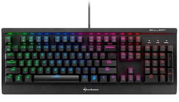 Sharkoon mehanska gaming tipkovnica Skiller Mech SGK3, Kailh Blue, US - SLO