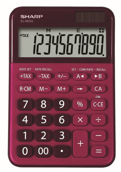 Sharp kalkulator ELM335BRD, namizni, 10-mestni