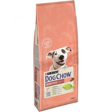 Purina Dog Chow Adult Sensitive, z lososom, 14 kg