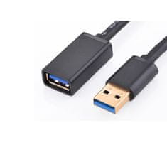 Ugreen USB 3.0 podaljšek (M na Ž) 1 m, črn