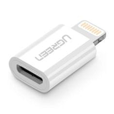 Ugreen adapter Lightning na Micro USB, bel