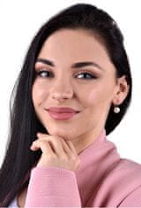 Zlati viseči uhani s pravimi biseri Pavona 921009.3 pav