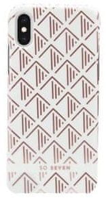SO SEVEN ovitek Fashion Paris White/Rose Gold Triangle Cover za iPhone X/XS (SSBKC0006), črtni liki