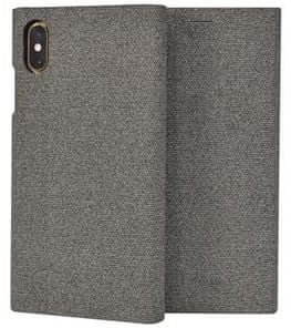 SO SEVEN preklopni ovitek Gentleman Book Case Fabric Grey za iPhone X/XS (SSFLS0002)