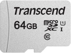 spominska kartica microSDXC 64GB 300S, 95/45 MB/s, C10, UHS-I Speed Class 3 (U3), adapter