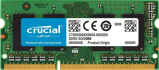 Crucial pomnilnik (RAM) Mac & PC DDR3 4GB, 1333MHz, SODIMM, CL9 (CT4G3S1339M)