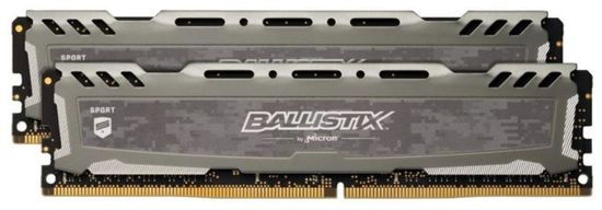 Crucial pomnilnik (RAM) Ballistix Sport LT DDR4 16GB (2x8GB), 2400MHz, DIMM, CL16 (BLS2K8G4D240FSBK)