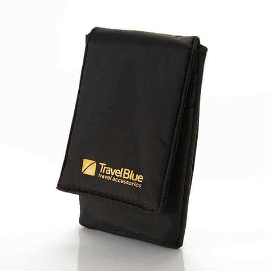 TravelBlue oblazinjena torbica za telefon, črna - Odprta embalaža