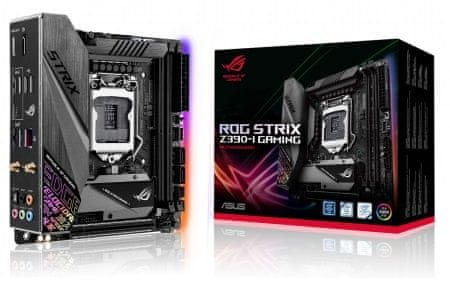 ASUS osnovna plošča ROG STRIX Z390-I GAMING, DDR4, USB 3.1 Gen 2, Wi-Fi, LGA1151, Mini ITX