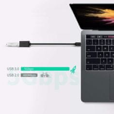 Ugreen kabel adapter USB-C M na USB 3.0 Ž OTG, črn