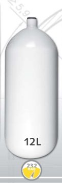 EUROCYLINDER Jeklena steklenica 12 L premera 204 mm 230 Bar