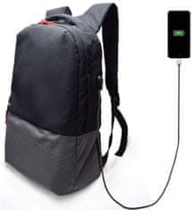 Ewent EW2529 17.3 nahrbtnik za prenosnik , 43,9 cm, USB port, črn