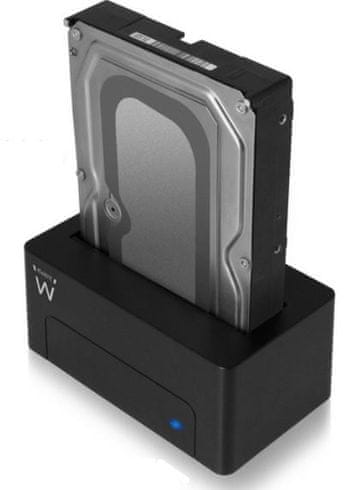 Priklopna postaja za HDD/SSD EW7012, črna