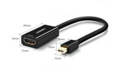 kabel adapter Mini DisplayPort na HDMI Ž, črn