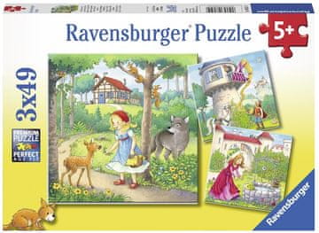 Ravensburger Pravljice sestavljanka, 3x49 delov