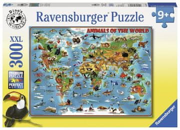 Ravensburger sestavljanka Zemljevid sveta, 300 kosov