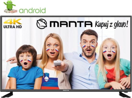 Manta 4K-UHD LED televizor 43LUA29L, Android, Smart, HDR, WiFi